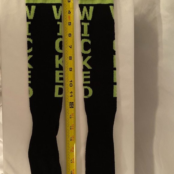 Wicked Socks - Black with lime green writing - Picture 5 of 5